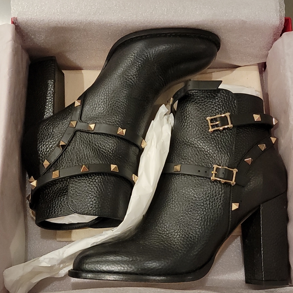 Valentino Garavani Rockstud Harness Boots - 39.5